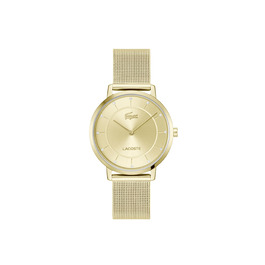 Годинник Lacoste Analog Quartz Crocorigin для жінок з браслетом з нержавіючої сталі золотого кольору