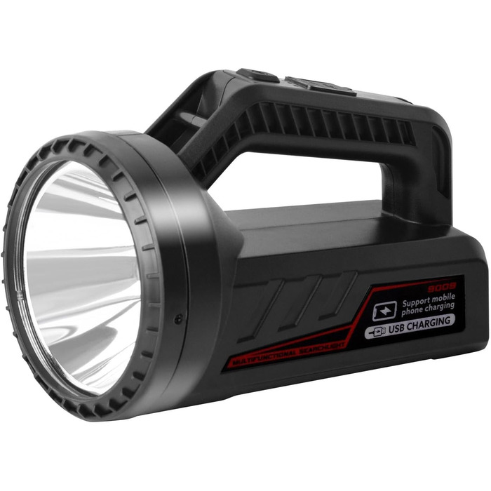 ERAY LED ліхтар 11000 лм, ручний прожектор, акумулятор 9600mAh, 6 режимів, IPX4 водостійкий, Power Bank, потужний ліхтар для кемпінгу, походів, надзвичайних ситуацій, активного відпочинку