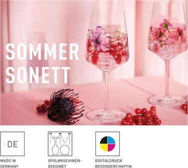 Набір келихів для аперитиву RITZENHOFF Sprizz 500 мл (2 шт.) - Sommersonett, Фрукти та гілки, Made in Germany