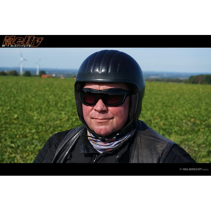 Мотоокуляри HELLY No.1 Bikereyes Bandit 2 – багатофункціональні, протитуманні, вітрозахисні, змінні лінзи HLT безпечне скло