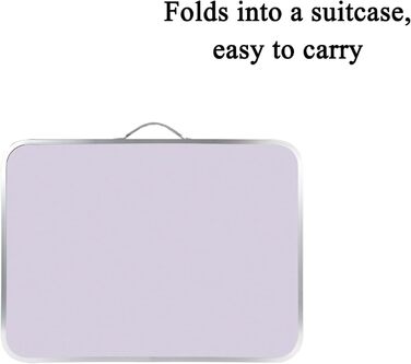 Складаний стіл 60 см: портативний, для кемпінгу, пікніка, саду, відпочинку на природі. Алюмінієвий каркас, регульована висота. Розміри: 60 x 45 x 25,9 см (Д x Ш x В). Білий