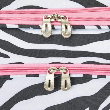 Набір валіз Rockland Softside, 4 шт. (14/20/24/28), Рожевий Зебра