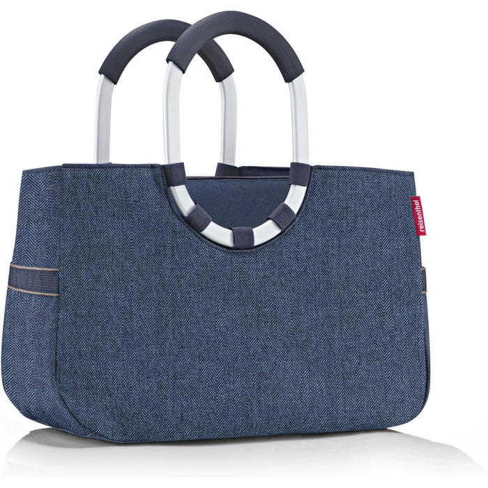 Reisenthel Loopshopper-OS4113 Bag Herringbone dark blue M