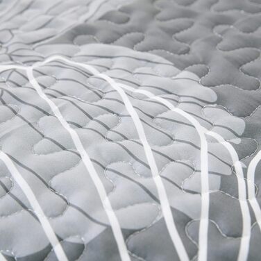 Покривало Tagesdecke WONGS BEDDING 220x240 см, зелене, квітковий дизайн, мікрофібра, комплект з 2 наволочками 48x75 см