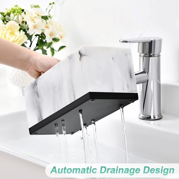VITVITI Toothbrush Holder Electric Toothbrush Holder Toothbrush Holder Bathroom Kitchen Marble Resin Toothbrush Holder Bathroom Office Organizer Storage Toothbrush Toothpaste Holder Caddy Storage