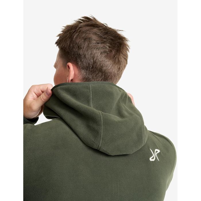 Флісова худі RevolutionRace Hiker для чоловіків, легка та еластична, чорна (S, Kambaba green)