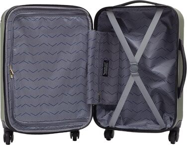 Чемодан валіза Travelers Club Chicago Hardside розширюваний спінер 20' Carry-On, колір Thyme Green