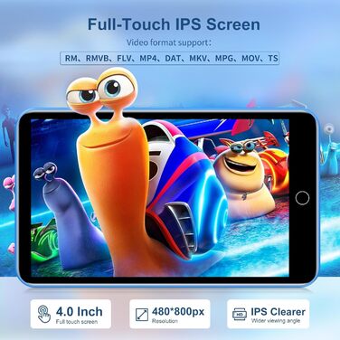 MP3 плеєр 32GB з Bluetooth 5.3, HiFi звук, для дітей, чорний. Радіо FM, підтримка TF-карти до 128GB, еквалайзер, гучний динамік, навушники в комплекті.