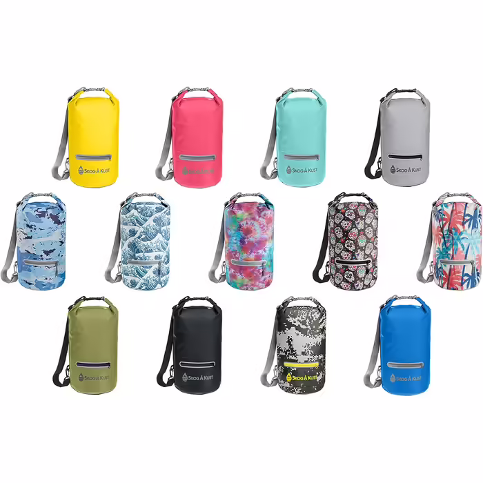 DrySåk Waterproof Floating Dry Bag with Exterior Zippered Pocket | for Kayaking, Rafting, Boating, Swimming, Camping, Hiking, Beach, Fishing | 10L & 20L Sizes