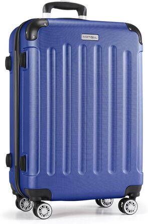 Набір валіз Merish 3 шт. з жорстким корпусом та подвійними колесами, 9 кольорів (чорний, синій, XL)