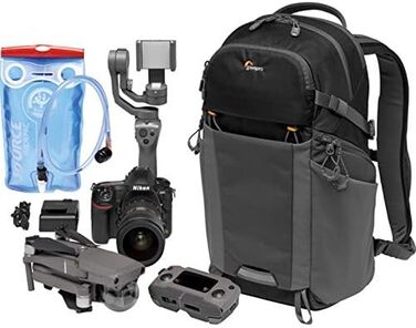 Рюкзак для фототехніки Lowepro Photo Active Outdoor BP 200 AW (LP37253-PWW), чорний/сірий