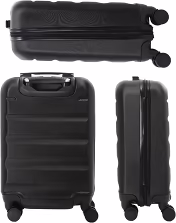 Валіза Aerolite XL 79 см, легка ABS, 4 колеса, чорна, жорсткий корпус, ручна поклажа 55 см