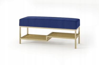 Оббита лавка Dominat без сховна, 80 x 45 x 35 см, багатоколірна
