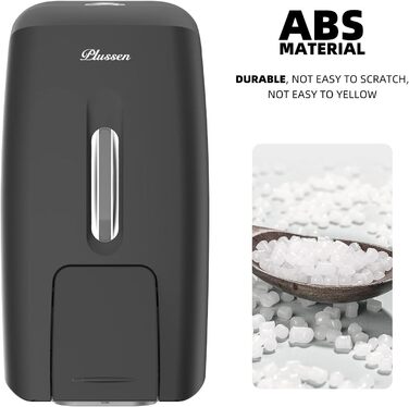 Настінний диспенсер для рідкого мила (9088) - чорний