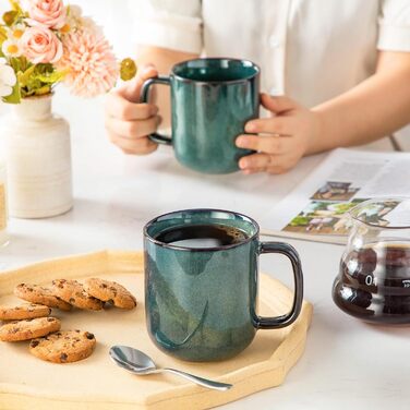 Vancasso Starry 24-Piece Stoneware Dinnerware Set - 6 Person Blue Tableware Set with Plates, Bowls & Mugs