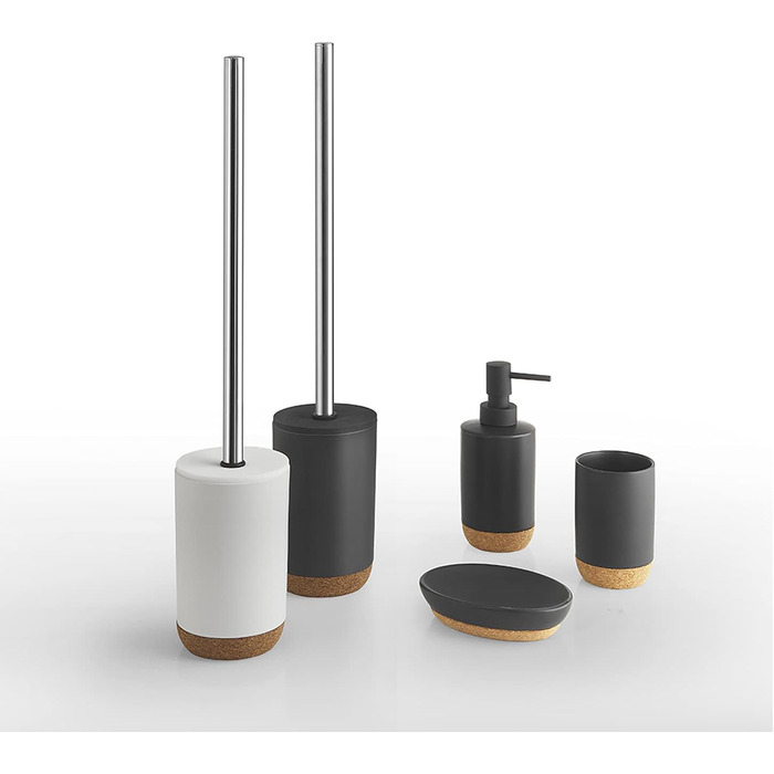 Милониця Gedy Canberra з корку, кераміка, білий колір, дизайн R&S, 2 роки гарантії