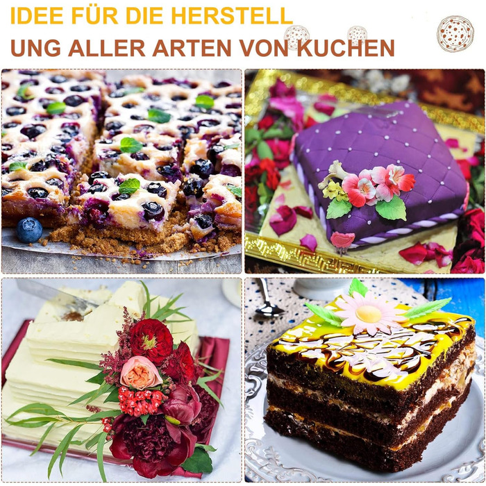 Набір для випічки Sadodo: форми для тортів та пирогів (кутові, круглі, серцеподібні), мішок кондитерський з насадками, антипригарне покриття