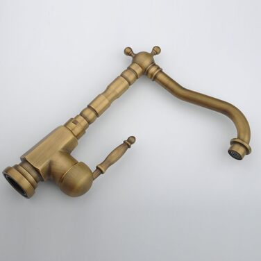 Кухонний змішувач з одним важелем Einlochmontage з нержавіючої сталі з поворотним виливом, керамічний картридж