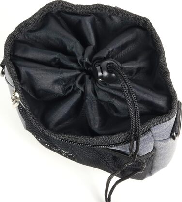 Мішок для ласощів для собак - міцний та водовідштовхувальний аксесуар для прогулянок та тренувань (Чорний) Black Edition