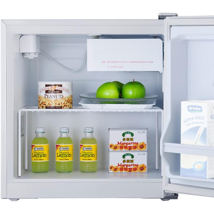 iPEGTOP 6-Piece Large Freezer Shelf, Stainless Steel, Kitchen Organizer, Space-Saving, for Refrigerator, Pantry, Countertops – White