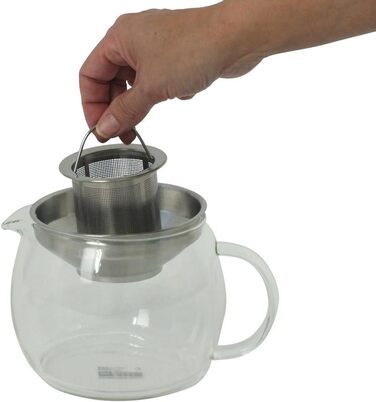 Kela 16922 Glass Teapot with Stainless Steel Infuser, 1.2 l, Cylon