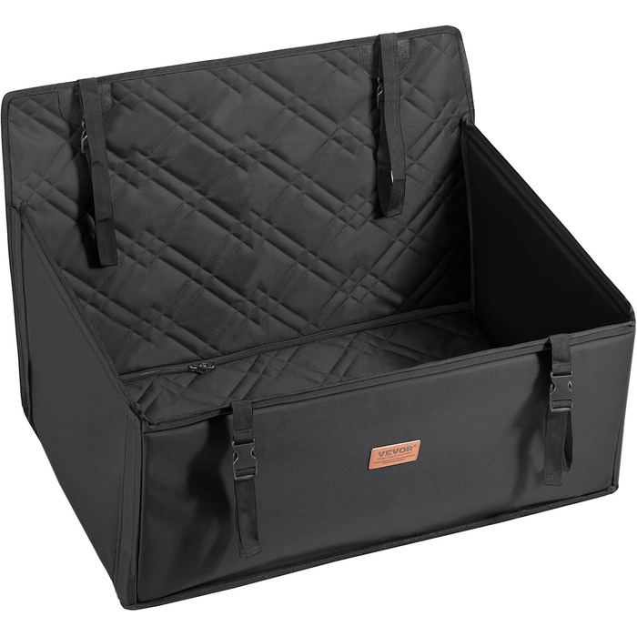 Автокрісло для собак VEVOR - чорне, водонепроникне, до 22 кг