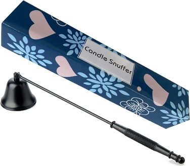 NEOYARDE Candle Snuffer, Stainless Steel Wick, Flame Extinguisher, Candle Accessories, Gift Pack for Candle Lovers, Black