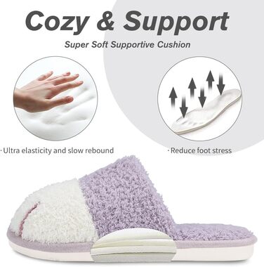 Теплі плюшеві тапочки для дому з принтом лапок собак - жіночі та чоловічі, неслизькі, кольору лавандовий, розмір 36/37 EU