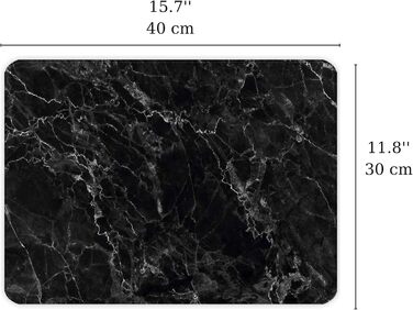 Обрізна дошка Destalya з термостійкого скла | Чорна | Стійка до розбиття | Декоративний піднос для кухні