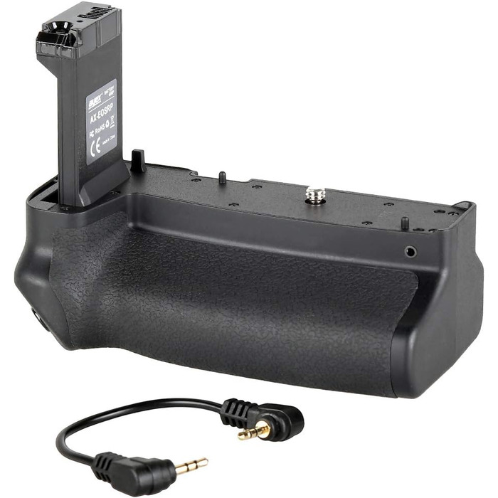 Грип для камери Canon EOS RP та R8 з двома акумуляторами, чорний (аналог EG-E1)