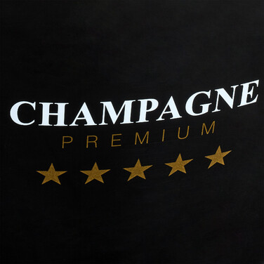 Relaxdays 8L Champagne Cooler in Black/Gold