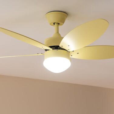 Стельовий вентилятор Cecotec EnergySilence Aero 4260 Full SunLight 40W з LED підсвіткою, пультом, таймером, 6 швидкостей, 5 лопатей