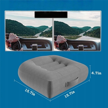 М'яка ортопедична подушка для сидіння в авто, 40x40x12 см