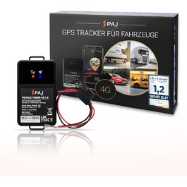 4G GPS-трекер PAJ для мотоцикла, авто і транспорту, підключення 9-75V, захист від крадіжки, онлайн-моніторинг через додаток, 365 днів збереження маршрутів, монтаж на акумулятор, кабель 40 см