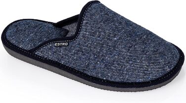 Чоловічі халати ESTRO F17 Jeans 43 EU з антиковзкою підошвою Memory Foam
