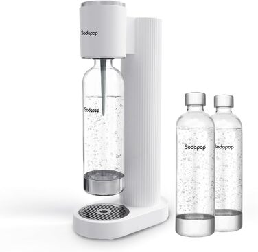 Водопровідна система Sodapop Cooper: стильна та компактна, 44.9 см (білий колір, 3 PET-пляшки в комплекті)