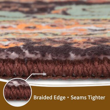 Килим Sour Lemon для вітальні, великий 160x230 см, машинне прання, для спальні, бохо-стиль, вінтаж, нековзний, пухнастий, блакитний, геометрія