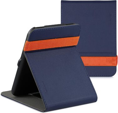 Чохол kwmobile для Tolino Shine 2 HD з петлею та підставкою - темно-синій