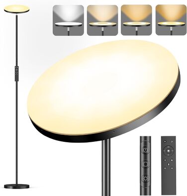 Стельова LED-лампа LUCKEA 36W з регулюванням яскравості, дистанційним керуванням та сенсорним вимикачем для вітальні, спальні, офісу