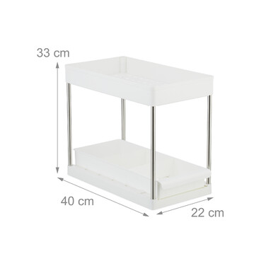 Relaxdays Under Sink Shelf, 2-Piece Set
