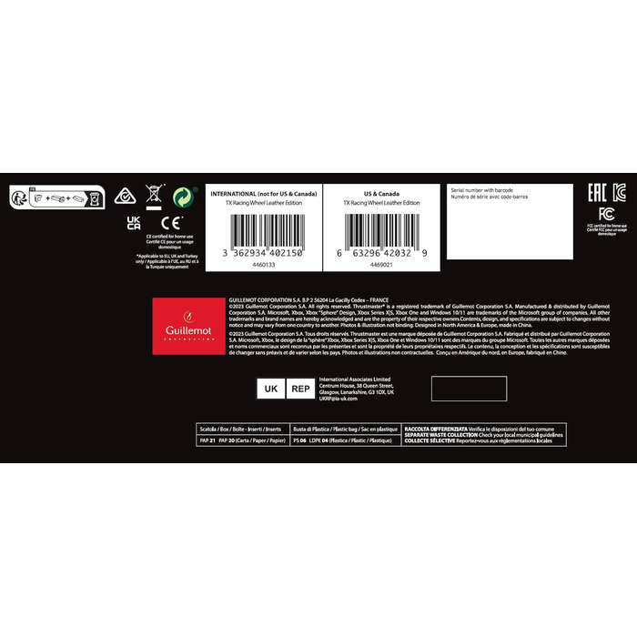 Рульове колесо Thrustmaster TX Leather Edition - Форс-фідбек для Xbox Series X|S / Xbox One / PC