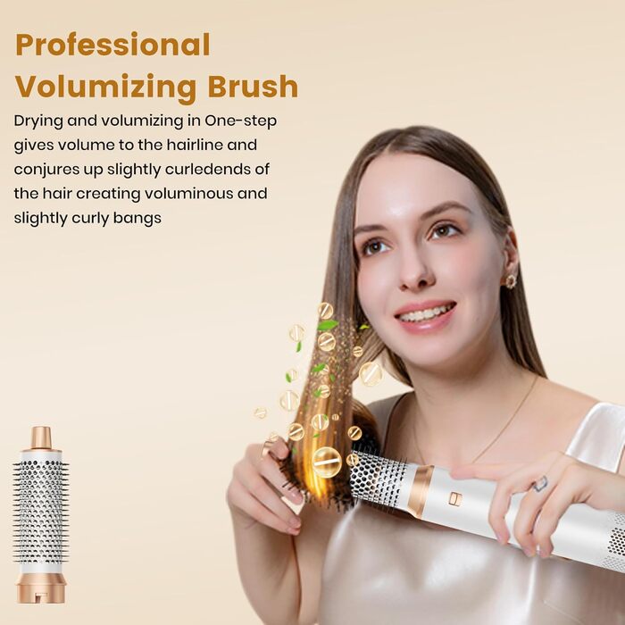 Набір для укладки волосся 6 в 1: фен-щітка, плойка, випрямляч, термощітка, фен, локони. 110000 об/хв.