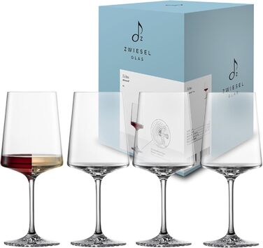 Набір келихів для вина Zwiesel Glas Allround Echo (4 шт.), німецька якість, Tritan-кристал, для миття в посудомийній машині