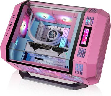 Корпус ПК Thermaltake The Tower 600 ATX Mid-Tower з вертикальним дизайном, USB-C, білий (Bubble Pink)