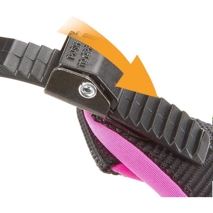 Шлейка для собак Ferplast Agila Fluo 3, неонова, розмір 3 (37-57 см), регульована, м'яка, зелена