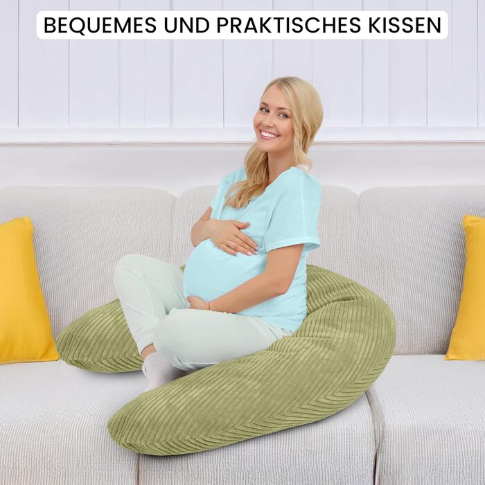 Подушка для годування Amilian Stillkissen XXL 170 см - для вагітності та годування - знімний чохол