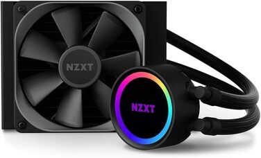 NZXT Kraken: Рідинне охолодження CPU AIO з LCD-дисплеєм та RGB підсвічуванням (120 мм, чорний)