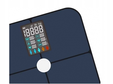 Розумні електронні ваги для ванної з Bluetooth, до 180 кг, аналіз складу тіла та BMI