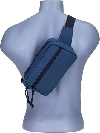 Сумка на пояс, бананка Wimmerl Elephant 12827, водонепроникна, унісекс, для чоловіків та жінок, з брелоком (синій)
