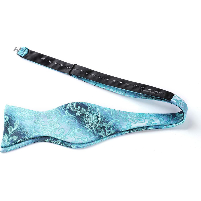 Чоловічий нагрудний хустинка HISDERN з візерунком пейслі, жаккард, для весілля, вечірки, самостійне зав'язування, універсальний розмір, блакитний